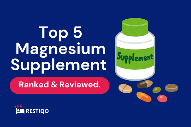 An image showing the top 5 magnesium supplements for sleep