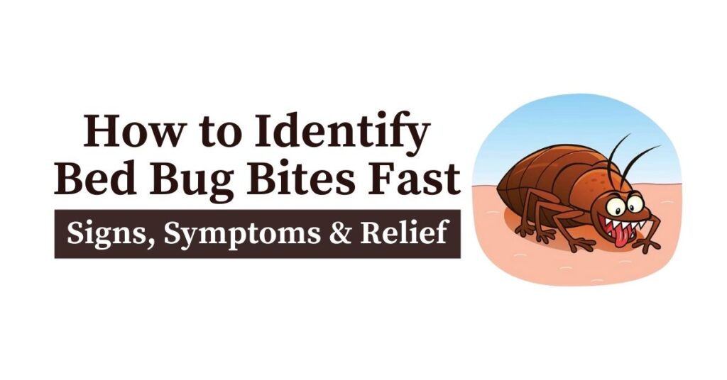 Image of how to identify bed bug bites