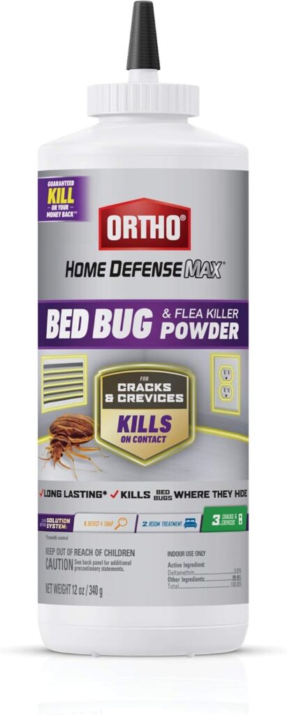 An image of Ortho home defense max bed bug killer powder