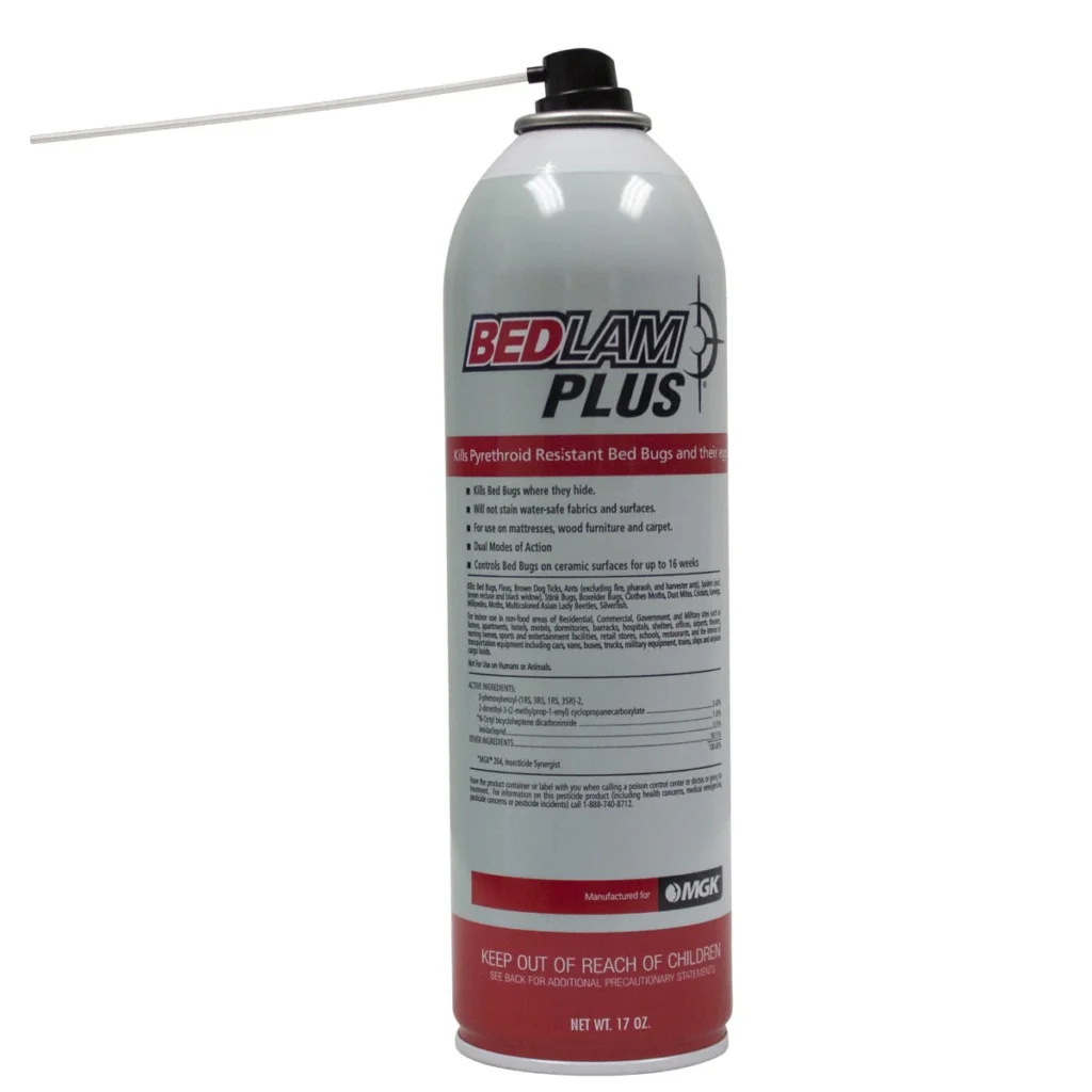 An image of bedlam plus bed bug spray without cover.